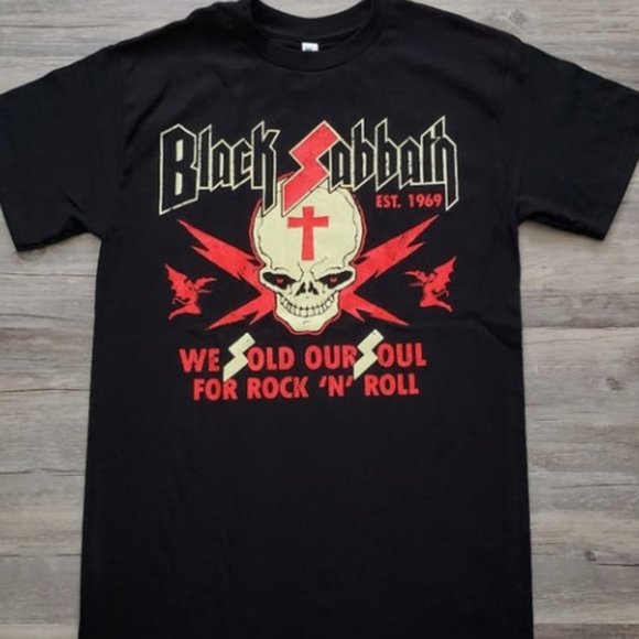 ozzy black sabbath we sold our... 2x tee